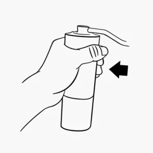 Instrucciones de uso: presionar botón superior del molinillo de café