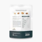 Parte trasera de bolsa SweeNuts MixNuts Classic con ingredientes, alérgenos y tabla de información nutricional