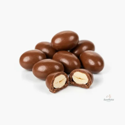 maní con chocolate