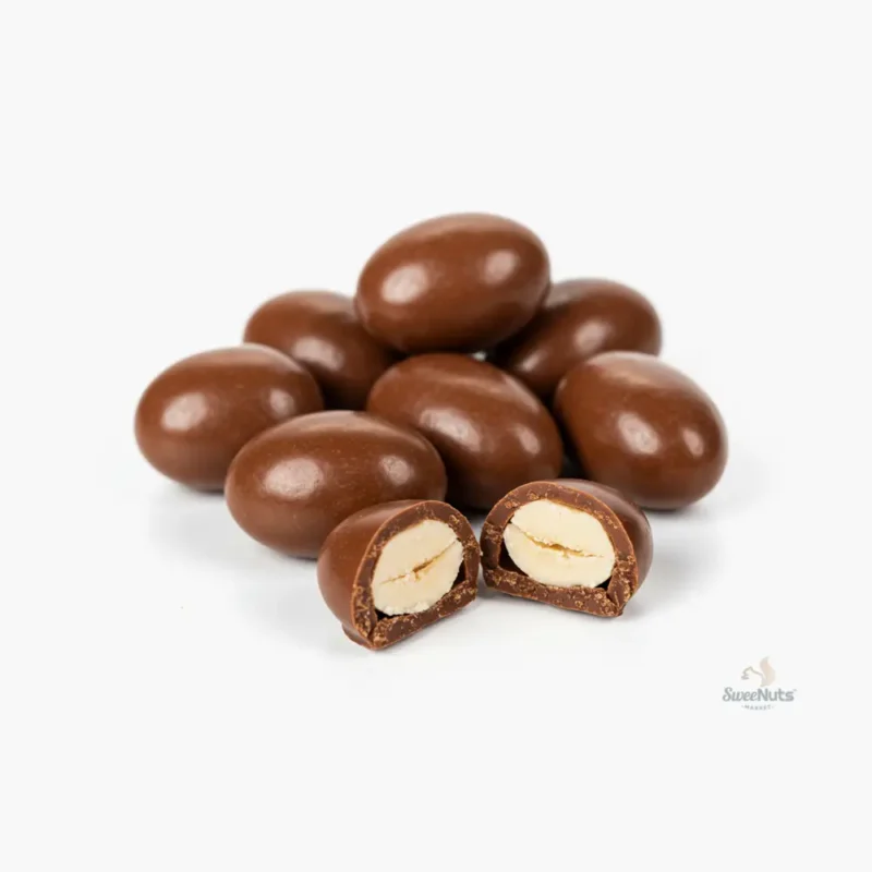 maní con chocolate