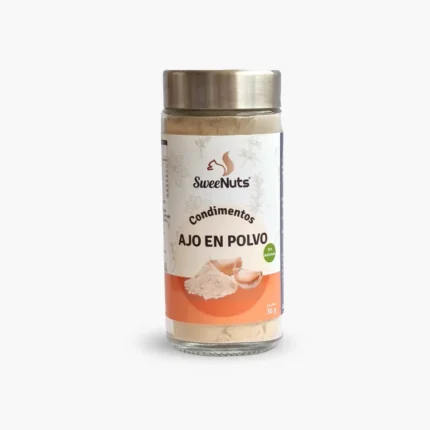 Ajo en polvo en frasco de vidrio SweeNuts