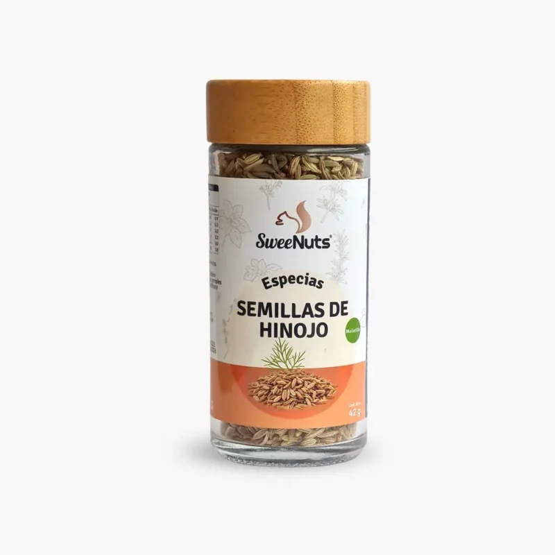 Semillas de hinojo en frasco de vidrio SweeNuts
