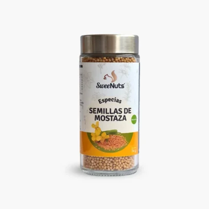 Semillas de mostaza en frasco de vidrio SweeNuts