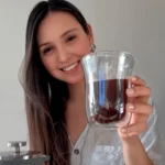 Taza de café de vidrio doble pared