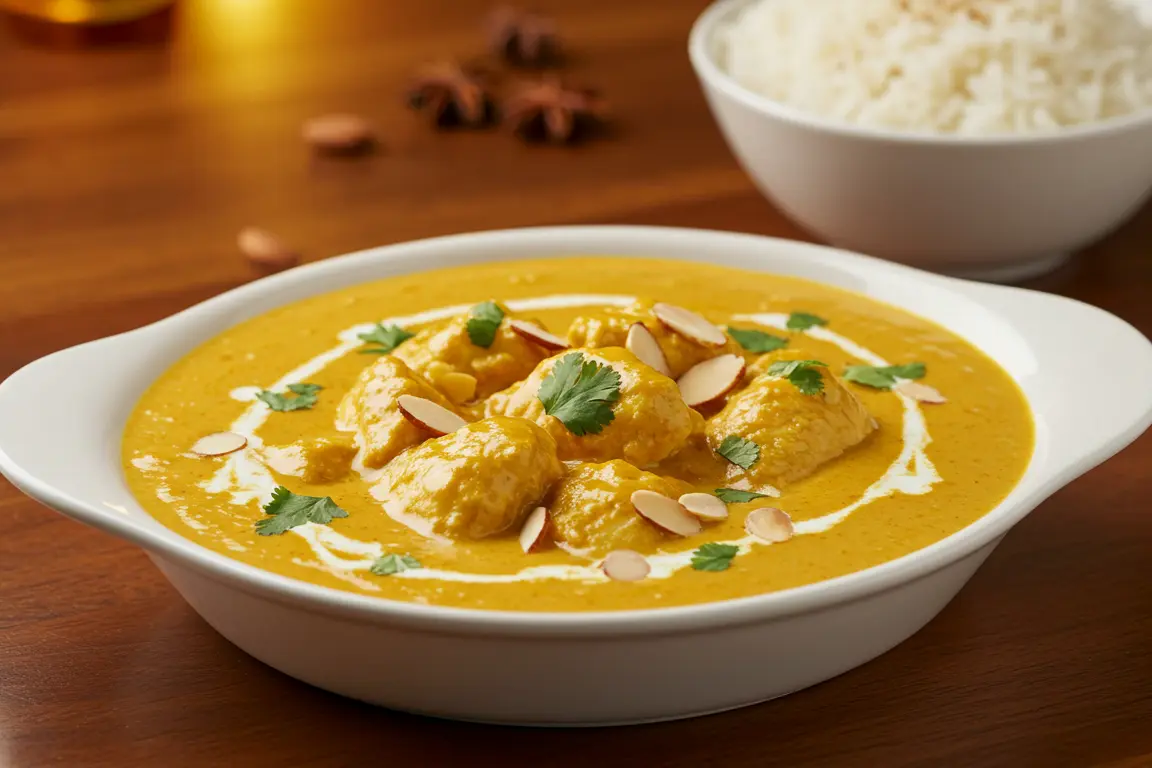 curry pollo almendras