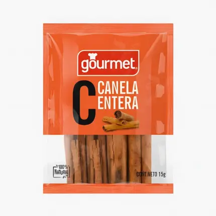 Canela entera 100% natural en envase con ventana Gourmet
