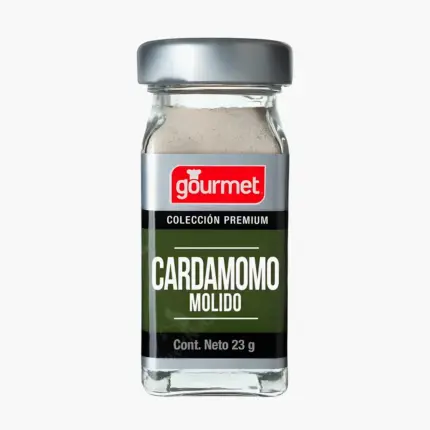 Cardamomo molido en frasco de vidrio Gourmet 23g